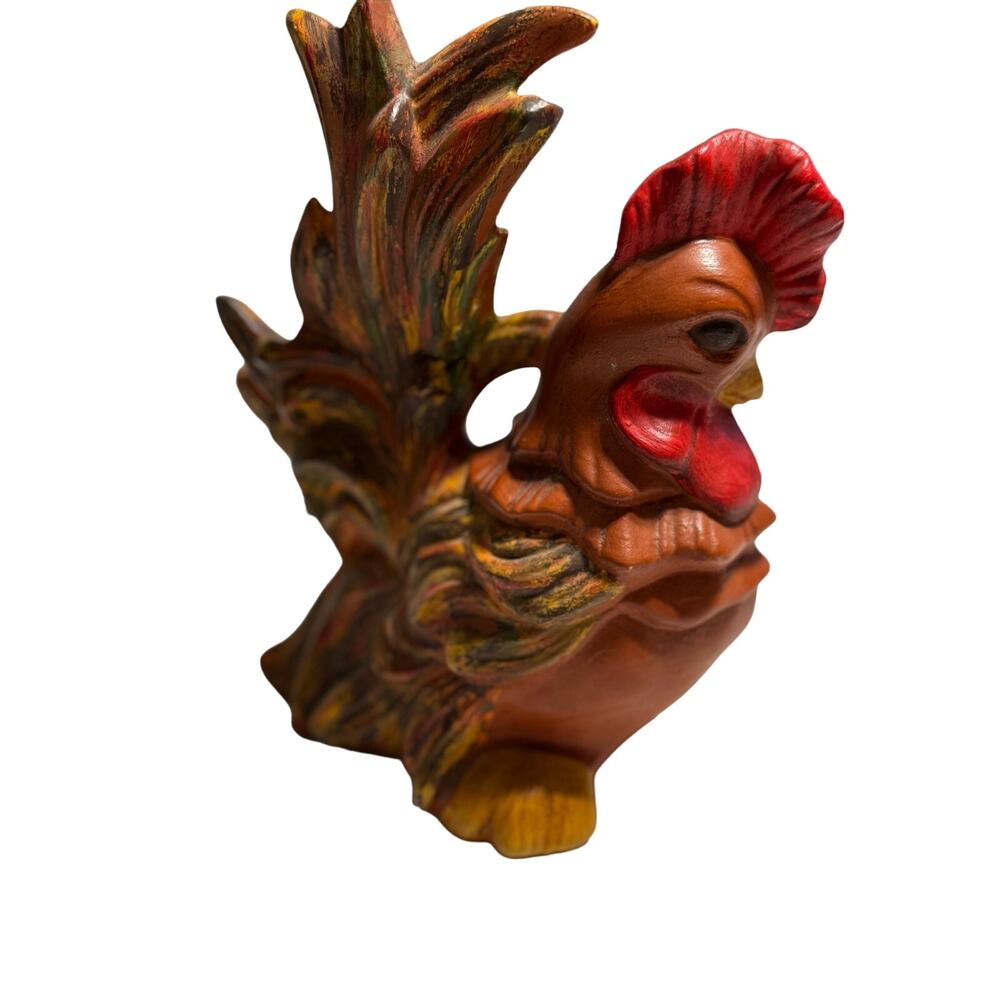 Vintage Hand Painted Ceramic Rooster